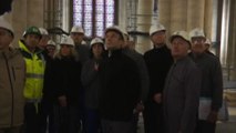 Macron e Brigitte in visita a Notre Dame a quattro anni dal rogo