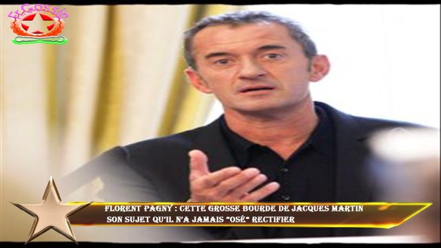 Florent Pagny : cette grosse bourde de Jacques Martin son sujet qu’il n’a jamais “osé” rectifier