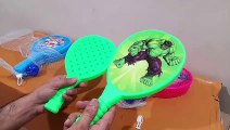 Unboxing and Review of Plastic Table Tennis Badminton Racquet and Ball for Kids