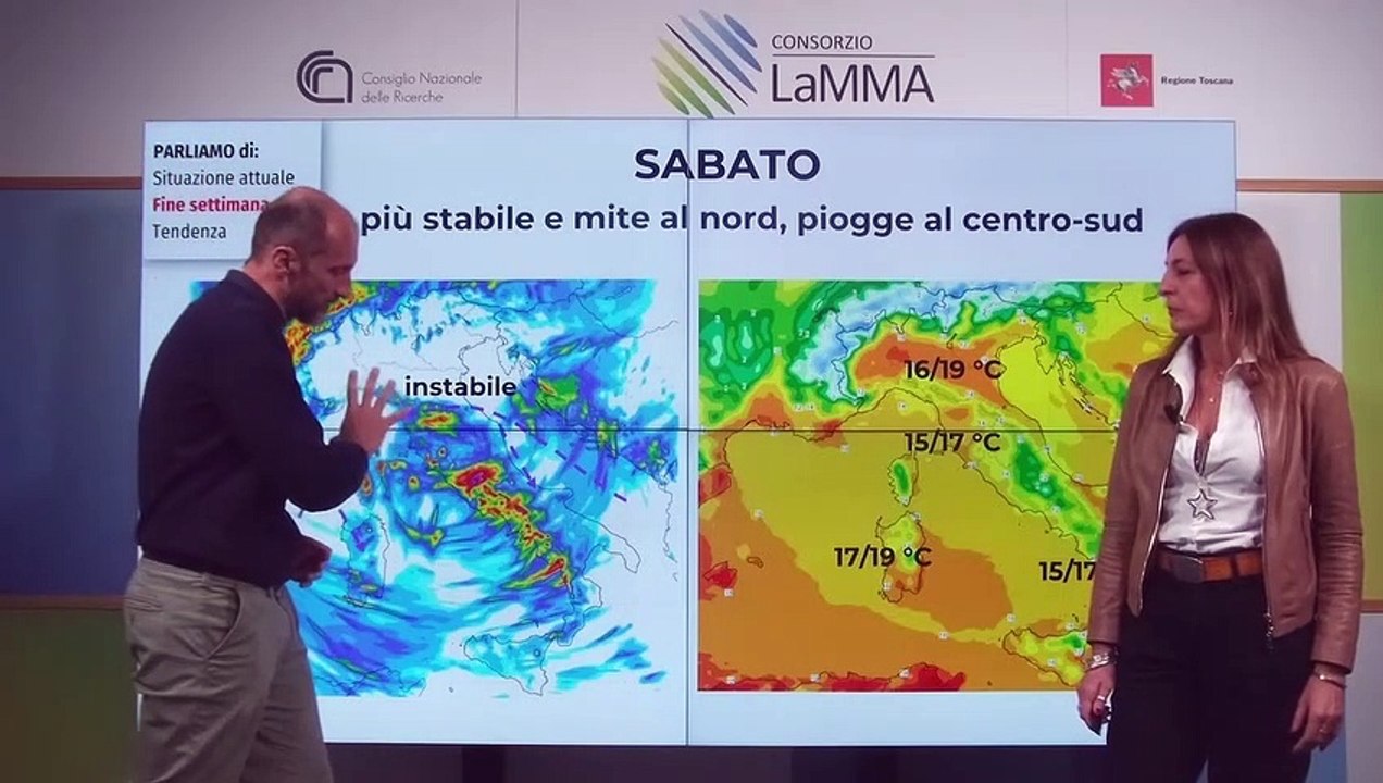 Meteo, le previsioni del tempo del Lamma