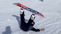 Man tries to nail a snowboarding stunt *epic winter fail*
