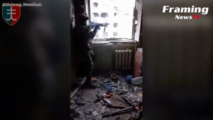 Momen peluru Rusia meleset satu INCI dari kepala Marinir Ukraina