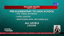 #WalangPasok dahil sa Bagyong Amang (April 13, 2023) | SONA