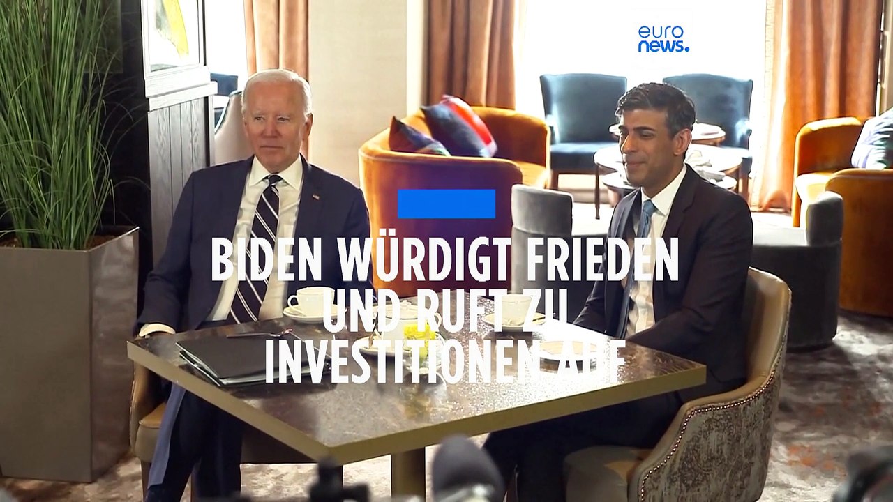 Joe Biden in Nordirland: 'Frieden und Wohlstand gehören zusammen'