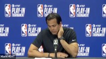 Miami Heat coach Erik Spoelstra after Tuesday's loss to Atlanta Hawks