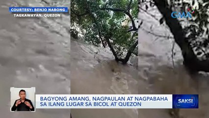 Bagyong Amang, nagpaulan at nagpabaha sa ilang lugar sa Bicol at Quezon | Saksi