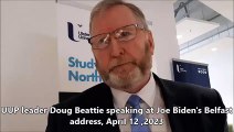 Doug Beattie speaking on Joe Biden and devolution