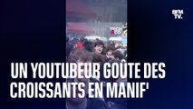 Un youtubeur italien goûte des croissants dans Paris, un jour de grève