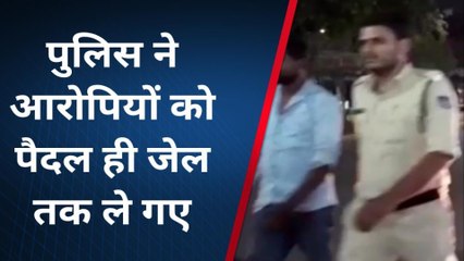 शहडोल: बलवा करने वाले आरोपियों को किया गिरफ्तार, पुलिस ने शहर में निकाला जुलूस