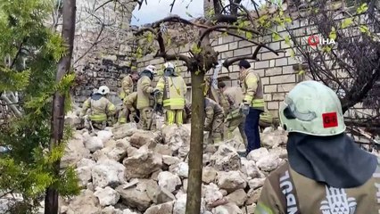 SİLİVRİKAPI SURLARINDA ÇÖKME: ARAMA ÇALIŞMASI DEVAM EDİYOR