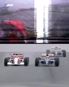 F1 1993 Donington Start Rain Masterclass Onboard Lap Magic Senna