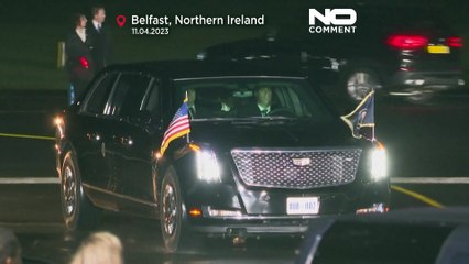 شاهد: سوناك يستقبل بايدن الذي وصل إلى إيرلندا الشمالية