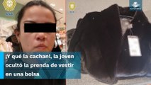 Joven intenta robar abrigo Mink de 79 mil pesos y es descubierta por vendedora de la tienda