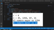 Determinar el número mayor y el número menor de n números en JavaScript