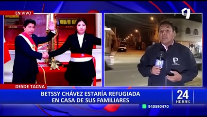 Betssy Chávez estaría refugiada en casa de sus familiares en Tacna