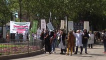 VÍDEO | Imágenes de las protestas del primer día de huelga de los médicos de atención primaria en Andalucía
