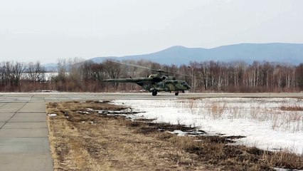 Russian army Mi-8 helicopter