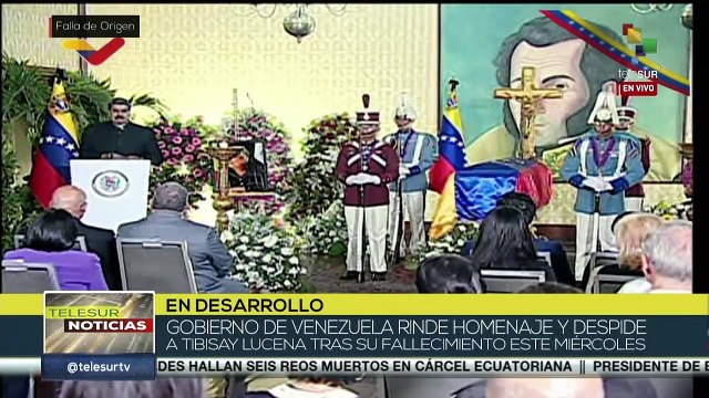 Pdte. Nicolás Maduro rinde homenaje y despide a Tibisay Lucena tras su fallecimiento