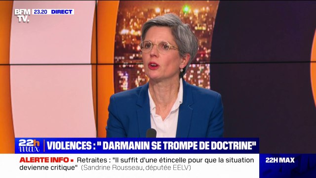 Sandrine Rousseau: La technique du maintien de l'ordre met en danger les forces de police