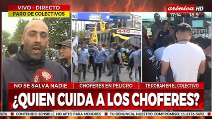 Varias líneas de paro por otro ataque a un colectivero