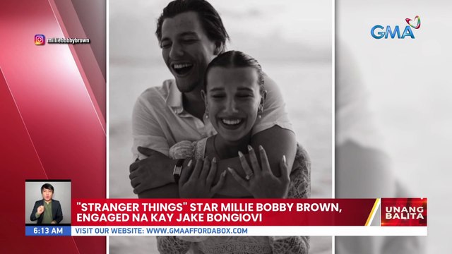 Stranger Things star Millie Bobby Brown, engaged na kay Jake Bongiovi | UB