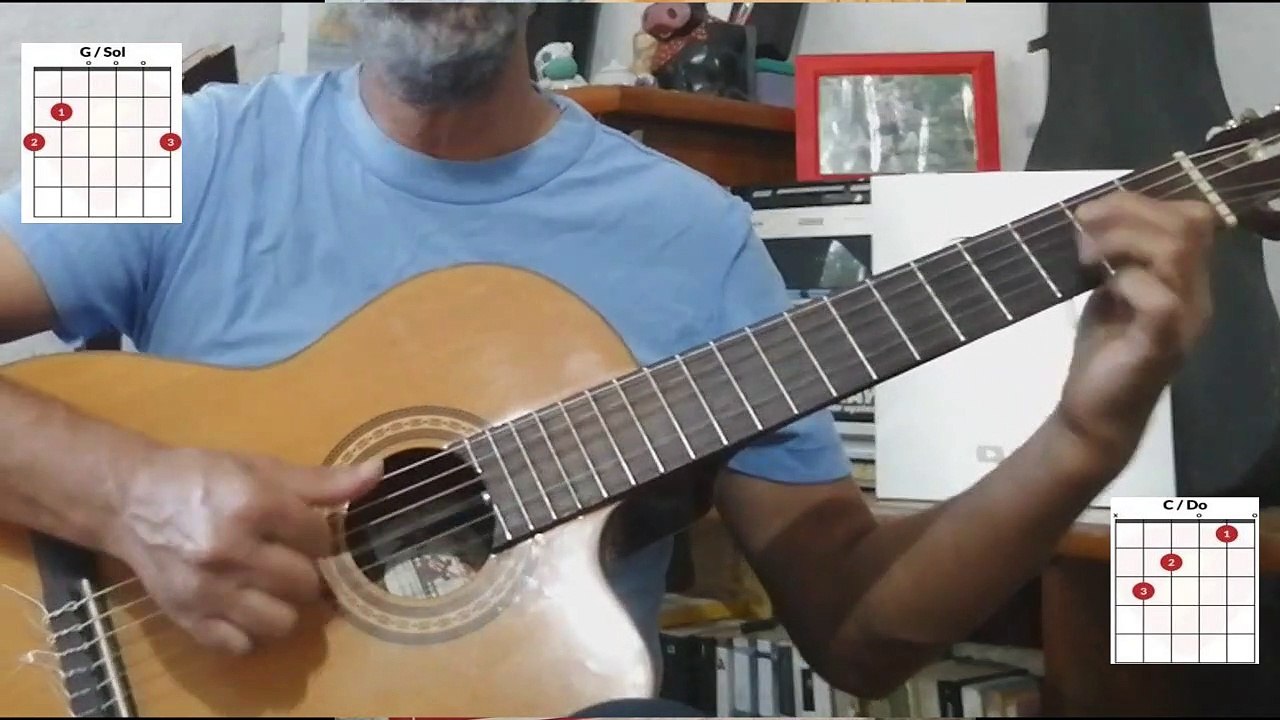 20) Milonga aprender guitarra con dos acordes Mire que lindo país paisano