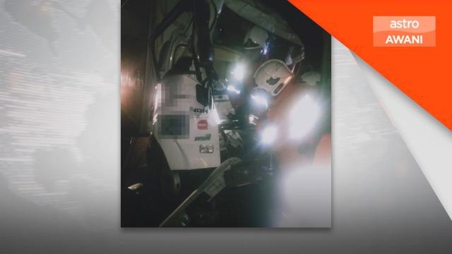 Kemalangan: Dua maut lori dinaiki rempuh treler