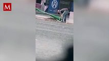 Accidente frustra robo en San Luis Potosí