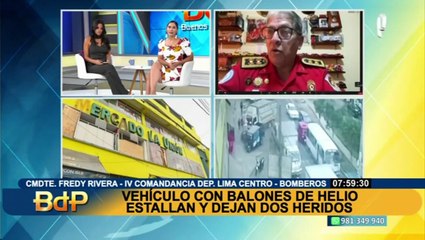 Bomberos sobre explosión en SJL: “Habría ocurrido por sobrecarga de balones y no hallamos helio”