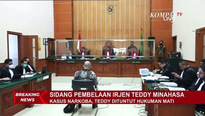 Bacakan Pledoi, Teddy Minahasa Singgung Pernah Jadi Ajudan Wapres, Capres, dan Dapat Anugerah