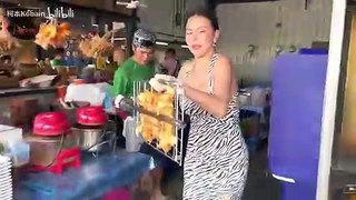 泰国张雨绮 街头做鸡 味美价廉