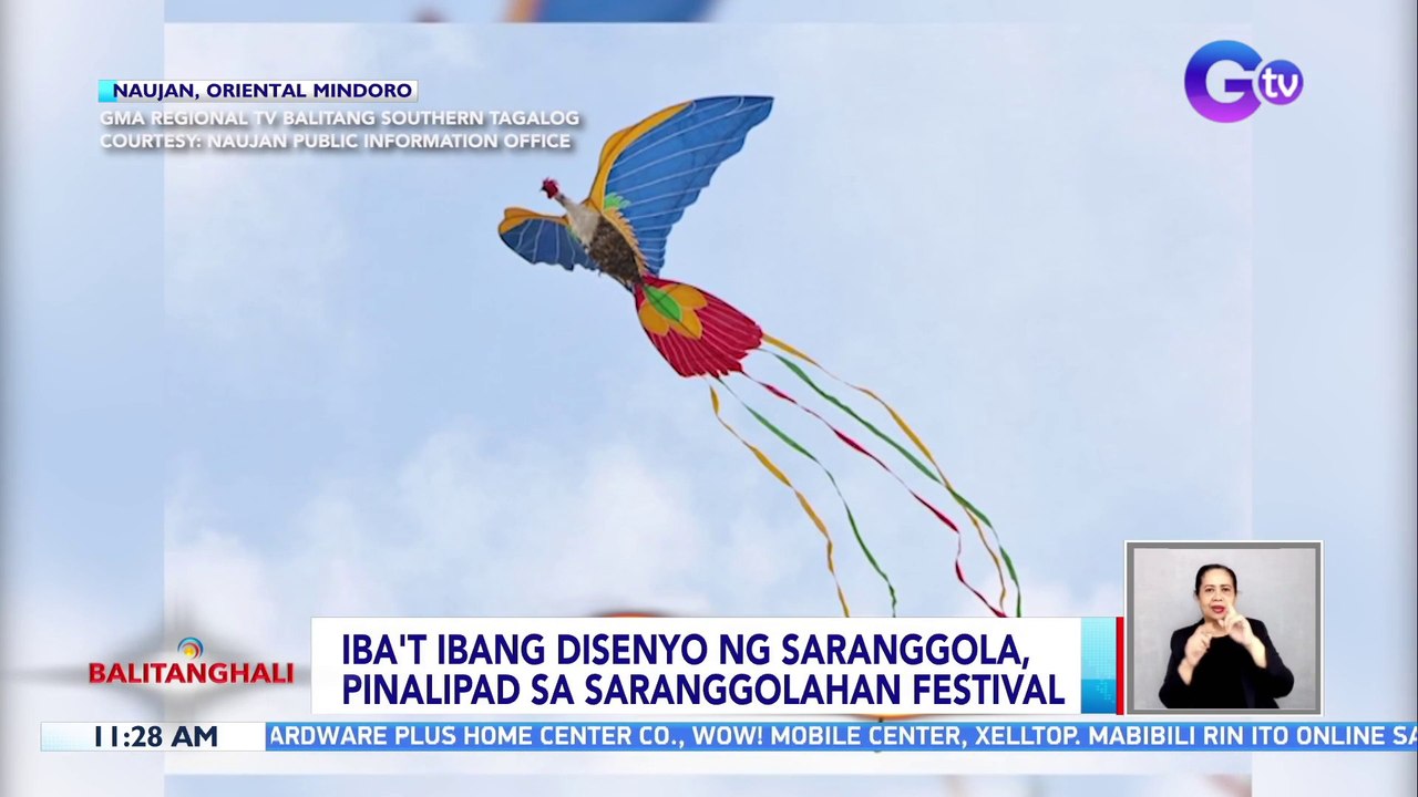 Iba't ibang disenyo ng saranggola, pinalipad sa Saranggolahan Festival | BT