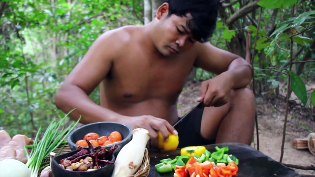 Cooking Chicken €ashew Nut $picy Chili eating ¥ummy ₩arm Yourself- Fried Chicken Cashew Nuts Recipe