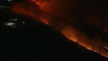 Gigantesco incendio en un bosque de New Jersey