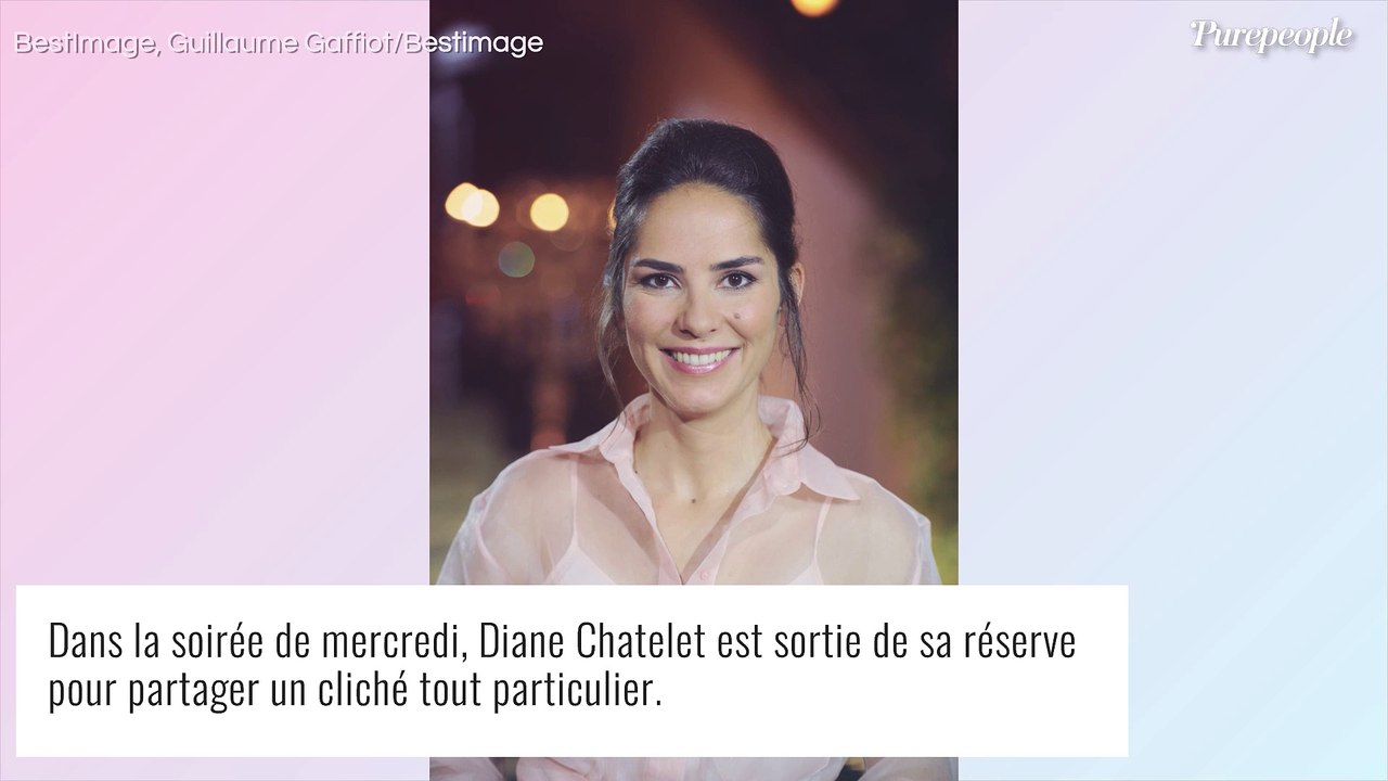 Diane Chatelet Affaire Conclue Mariée Très Rare Photo Avec Son Superbe Chéri Et Père De