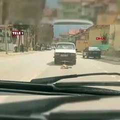 73 yaşındaki cani köpeği araba arkasında sürükleyerek katletti