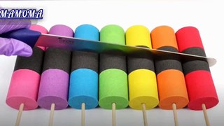 How to Make Rainbow Kinetic Sand Sticks with Black Sand | DIY Satisfying Video for Children