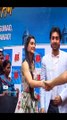 Sonam Kapoor holds Ranbir Kapoor's arm, for Saawariya  autograph signing  and Make a wish Foundation