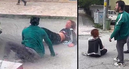 Sokakta kavga eden çift polise direndi; koca tutuklandı