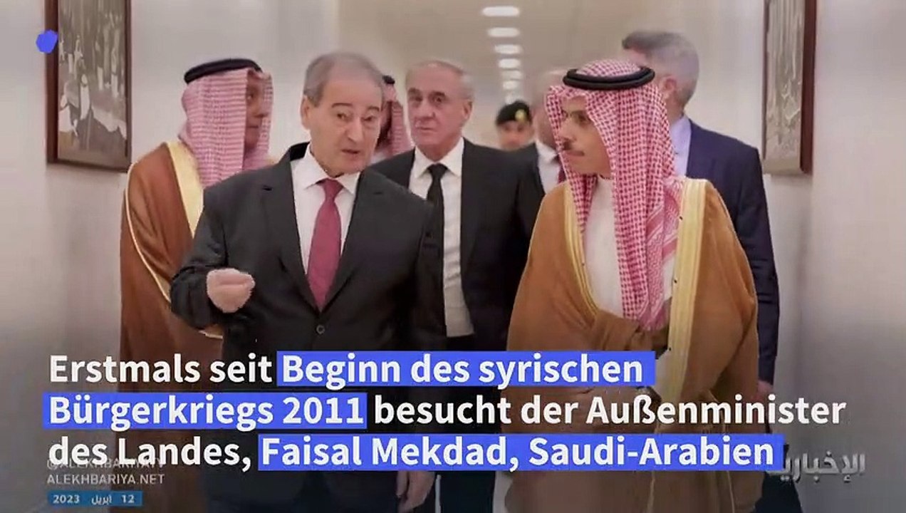 Syrischer Außenminister besucht erstmals seit zwölf Jahren Saudi-Arabien