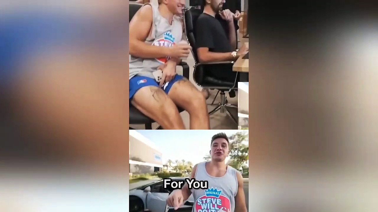 SteveWillDoIt Surprised his Editor with a Tesla
