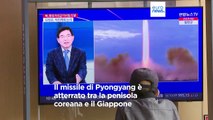 Giappone, allarme per un missile lanciato dalla Corea del Nord