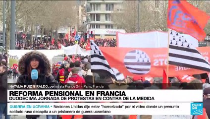 Download Video: Informe desde París: inicia la duodécima jornada de manifestaciones contra reforma pensional