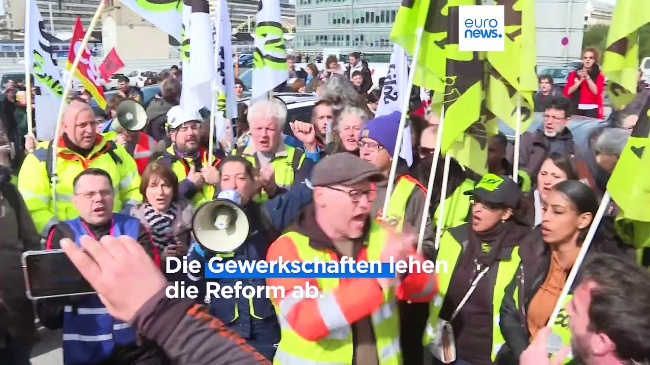 Ausschreitungen in Frankreich bei Protesten gegen Rentenreform