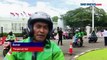 Presiden Jokowi Bagikan Ribuan Paket Sembako ke Ojol Ditemani Erick Thohir