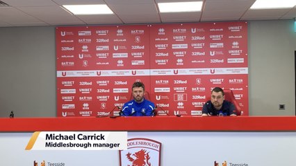 Carrick: “As a group we’re certainly stronger now than we were then” - Middlesbrough vs. Norwich City press conference