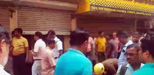 बांसतल्ला में शॉर्ट सर्किट से लगी आग