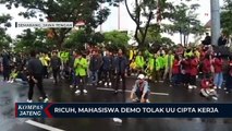 Ricuh, Mahasiswa di Kota Semarang Demo Tolak UU Cipta Kerja