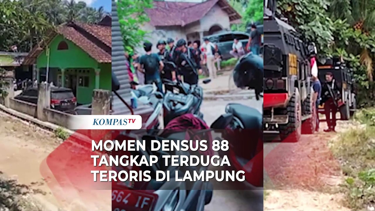 Menegangkan! Momen Densus 88 Tangkap Terduga Teroris Di Lampung - Video ...