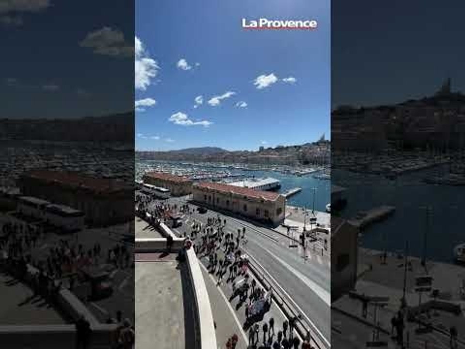Marseille : la manifestation contre la réforme des retraites en timelapse